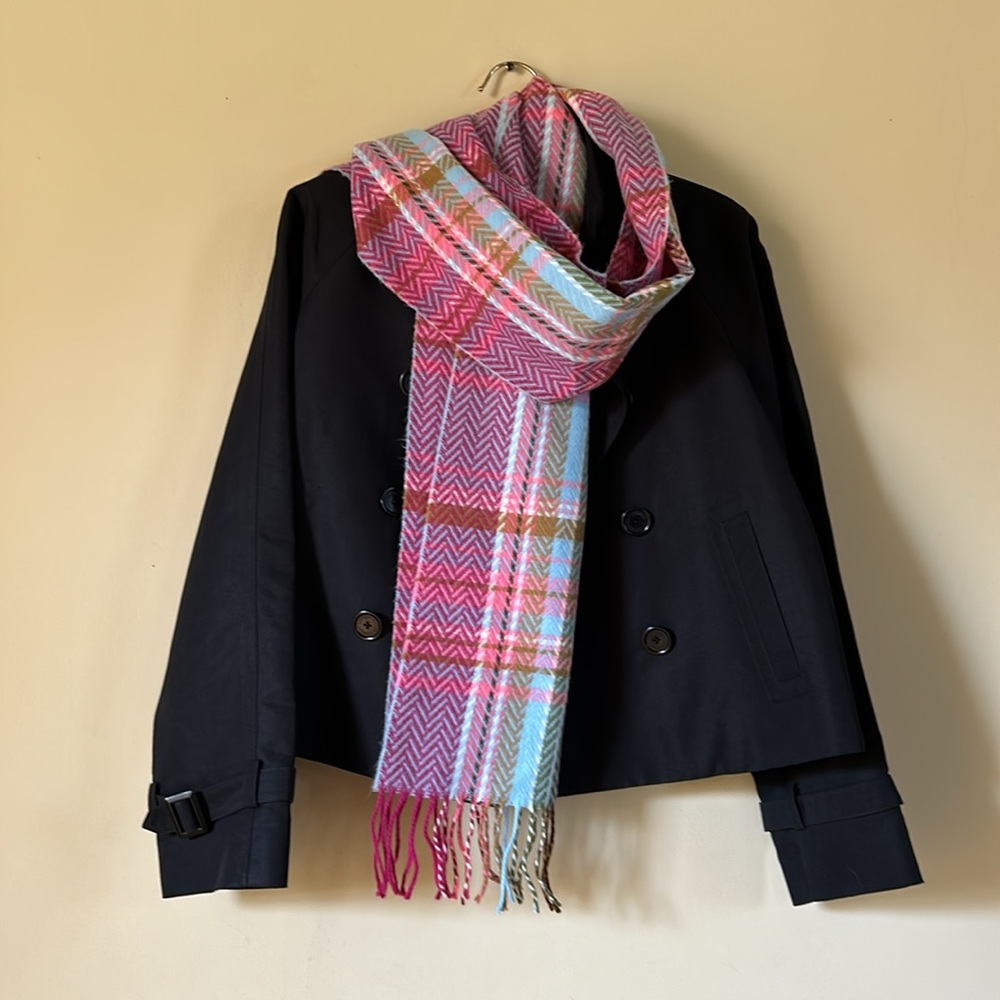 Cashmere feel super soft pink scarf